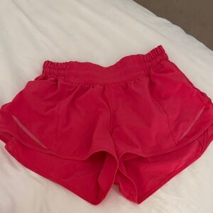 lululemon athletica Vibrant Red Athletic Shorts